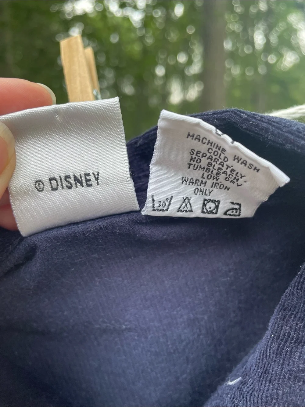 Vintage Disney Minnie Mouse Corduroy Button-Front Dress with Embroidered Accents